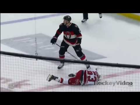 Jared Cowen huge hit on Jeff Skinner . Apr 16,2013