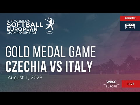 86 U-18 Women's Softball European Championship Gold Medal Game: Czechia VS Italy