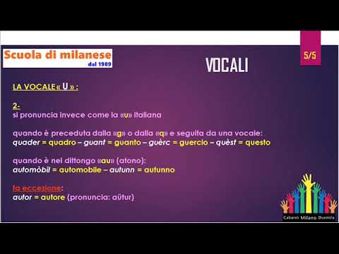 16^ lezione - Vocali (5^ parte)