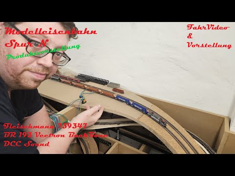 Modelleisenbahn Spur N Fahrvideo Produktvorstellung Fleischmann 739347 Vectron BR 193 BackBone 1:160