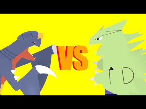 Garchomp VS Tyranitar (Sticknodes animation)