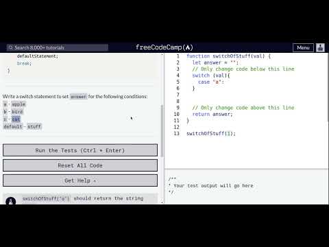 Lesson 77 Basic Javascript Adding A Default Option In Switch Statements
