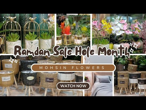 Mohsin Flowers Ramadan Mubarak Sale Home Decor 50% Off