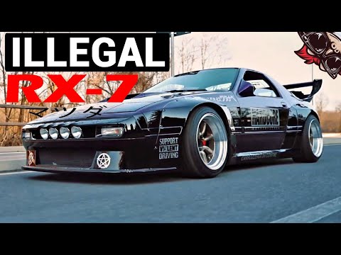 HE BUILT AN ILLEGAL CAR! MAZDA RX7 PANDEM REVIEW