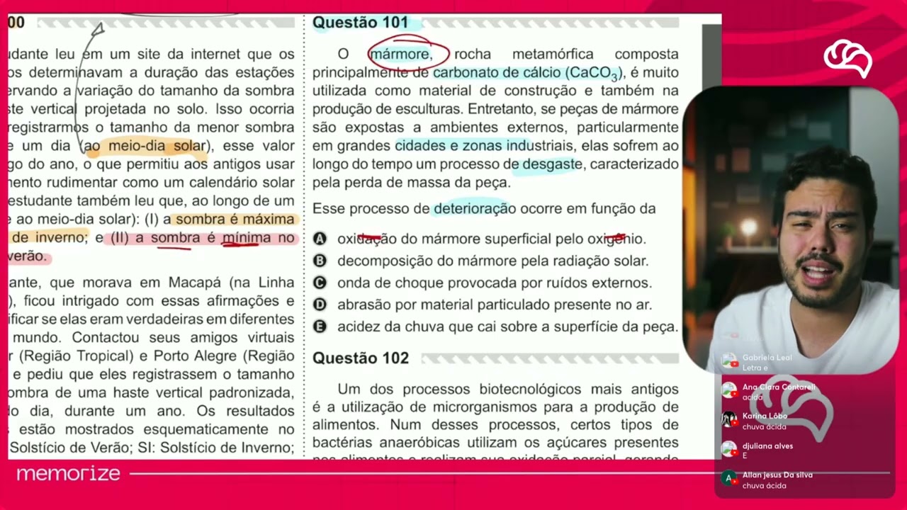 Resolução em Vídeo — Questão 101 ENEM 2019 PPL