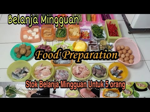 FOOD PREPARATION INDONESIA ||BELANJA MINGGUAN || CARA MENYIMPAN SAYURAN DAN LAUK PAUK |STOK 5 ORANG