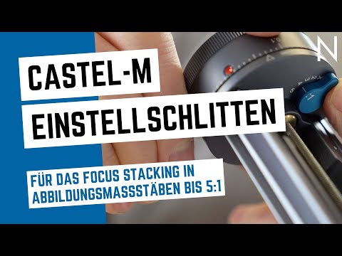 NOVOFLEX Einstellschlitten CASTEL-M für das Focus Stacking bis 5:1