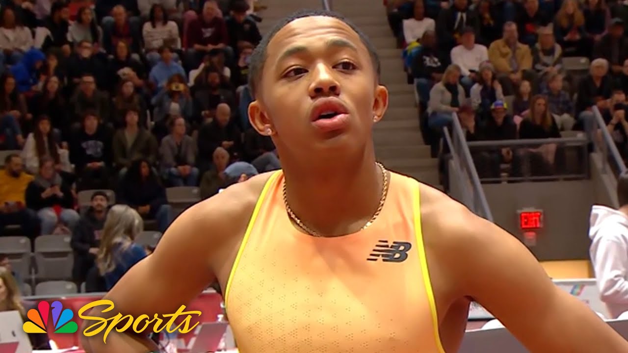 Quincy Wilson sets high school national record in the indoor 400m | NBC Sports