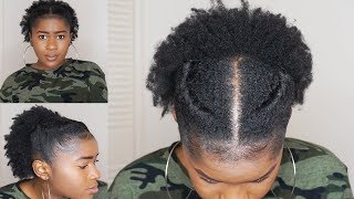 QUICK &amp; EASY Sleek Twist Style on Short 4c Natural Hair!!!|Mona B.