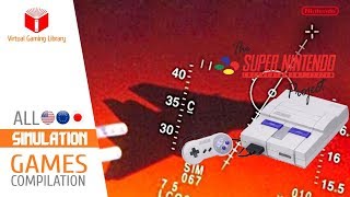 All SNES/Super Nintendo Simulation Games Compilation - Every Game (US/EU/JP)