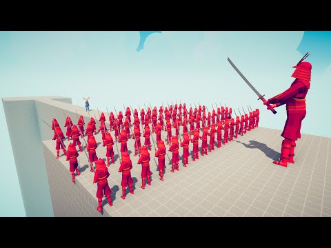 100x SAMURAI + GIANT vs EVERY GOD | TABS - Totally Accurate Battle Simulator