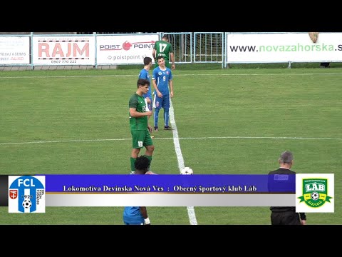 Lokomotíva Devínska Nová Ves : Obecný športový klub Láb 3 : 1 zostrih a rozhovor 2324  HD