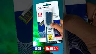 Cheap & Best 8GB DDR3 Desktop Ram unboxing Consistent DDR3 Ram Review #ddr3ram #ddr3 #ram #shorts