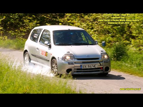 Arkadiusz Abram /Anna Mrozek -Renault Clio- Super Sprint o Puchar Wójta Gminy Dębica Stobierna 2024