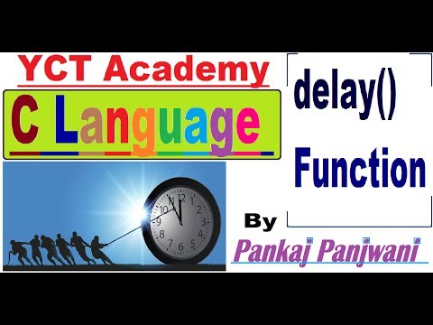 C Programming In Hindi | delay Function