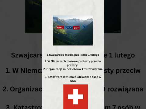 Szwajcarskie media publiczne 1 lutego