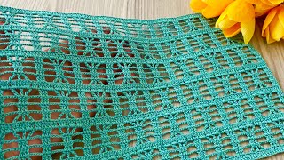 🌟This Crochet Pattern is So Elegant ❗️How to Make a Blouse, Tunic, Shawl for Beginners