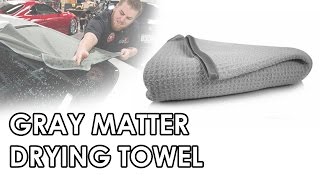 Waffle Weave Gray Matter Microfiber Drying Towel - Chemical Guys Car Care