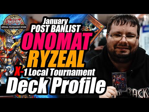Onomat Ryzeal Deck Profile | Post Banlist Local Tournament Yu-Gi-Oh! | Alex R. - X-1 - January 2026