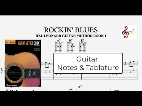 ROCKIN' BLUES - Hal Leonard Guitar Method Book 1 - ( NOTES and TAB )