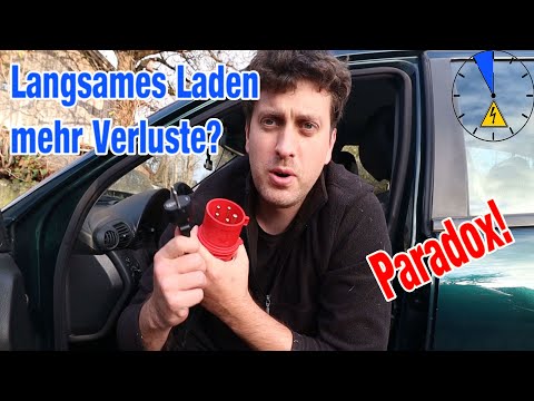 Electric car - Slow charging results in more losses than fast charging? Huh? Charging losses!
