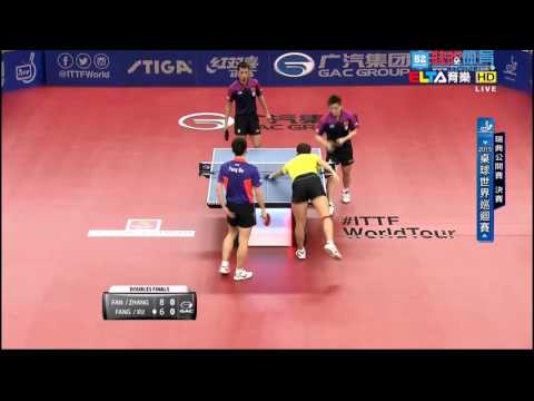 2015 Swedish Open MD-F: FAN Zhendong/ZHANG Jike - FANG Bo/XU Xin [HD1080p] [Full Match/Chinese]