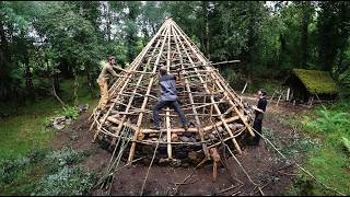 2 Cousins Build The Most IMPOSSIBLE Iron Age Roundhouse