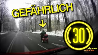 Fußgänger auf Kraftfahrstraße, Taxi rammt mich fast, Radfahrer eng überholt | Kurier Dashcam #030