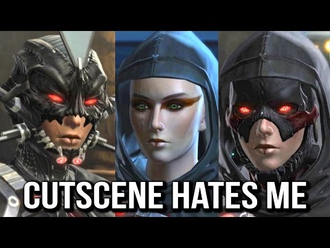 SWTOR: One Cutscene goes from Headslot Shown to Headslot Hidden to the Wrong Headslot