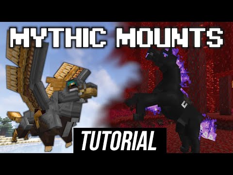 Mythic Mounts mod. New mounts.Tutorial / Guide / Showcase  (minecraft java edition)