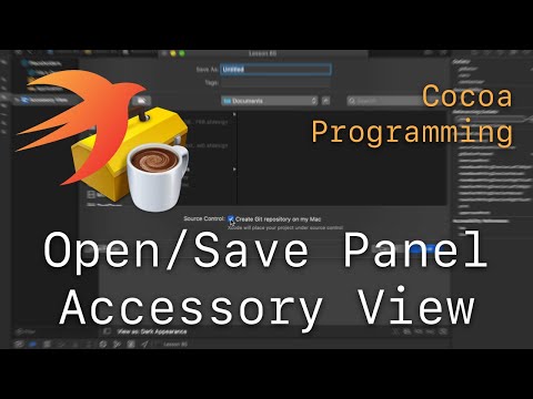 Cocoa Programming L85 - Open/Save Panel Accessory View