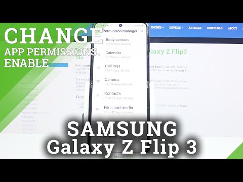 How to Change Apps Permissions on SAMSUNG Galaxy Z Flip 3 – Adjust App Settings