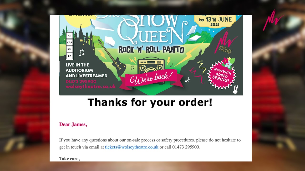 'The Snow Queen' 2021: Booking your tickets and setting up the livestream