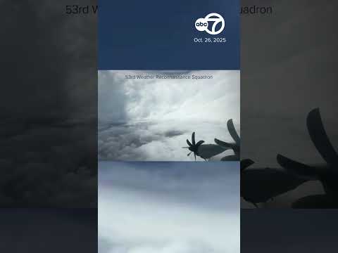 Hurricane hunters share video from inside the eye of monster storm Melissa