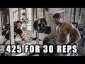 425 LBS FOR 30 REPS | HARDEST BENCH WORKOUT!! | SMOLOV JR PROGRAM