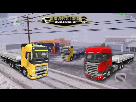 Driver's Jobs Online Simulator Update! - 3 New Trucks & 3 New Trailers | Snow Physics Game