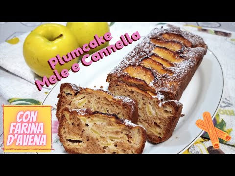 PLUMCAKE MELE E CANNELLA CON FARINA D'AVENA| RICETTA SUPER SANA E GOLOSA! APPLE BREAD