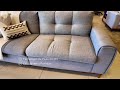 Sofá Zeus Bipartido 3 Lugares 2.40m com Molas Pocket - Cinza