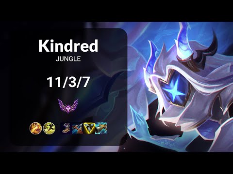 Kindred vs Nidalee JUNGLE - KR MASTER Patch 15.3