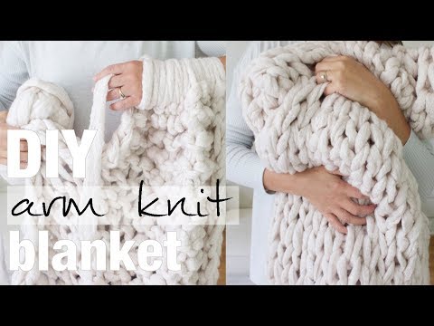 How to Arm Knit a Blanket in 45 Minutes with Simply Maggie NEW!