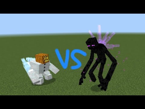 Mutant Enderman Ex vs Mutant Snow Golem ex (1-4 rounds)