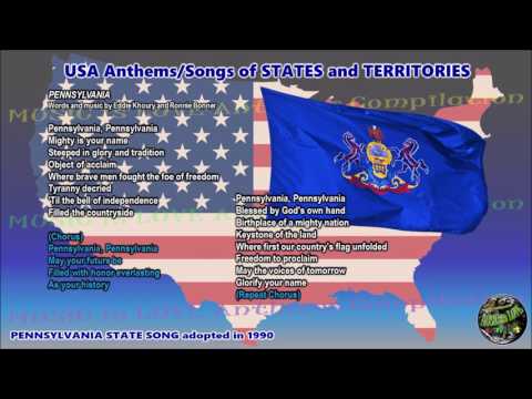 Pennsylvania State Song PENNSYLVANIA with music, vocal and lyrics