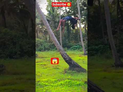 පොල් ගහ උඩින් මේ Flip එක දැක්කද?🌴 Coconut Tree Flip Challenge! 😲🤸‍♂️😱 #flipagram#trendingshorts