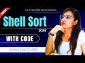 Shell Sort Algorithm | Theory, Dry Run, Code & Complexity Analysis | DSA Sorting Algorithms