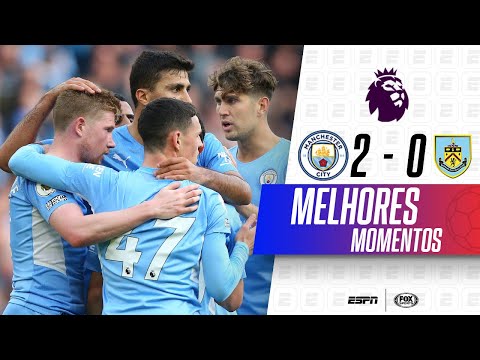 GOLAÇO DO DE BRUYNE E BERNARDO SILVA OPORTUNISTA | Manchester City 2 x 0 Burnley na Premier League