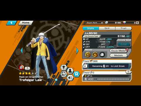 Bagi-bagi akun OPBR kin'emon 🌟🌟🌟🌟🌟 dan Law Onigashima #opbr #onepiecebountyrush