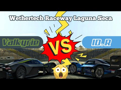 Volkswagen ID. R Vs Aston Martin Valkyrie At Mazda Raceway Laguna Seca | Real Racing 3