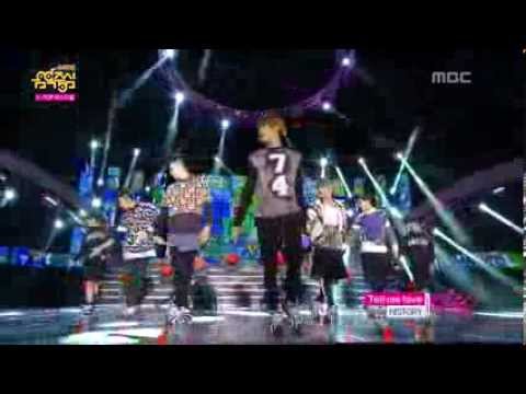 HISTORY   Tell me love, 히스토리   열대야 Music Core 20130921   YouTube 480p]