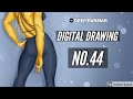 Hot Figure Beautiful Young Woman Figure Digital Drawing No 44
