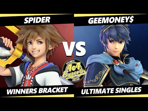 4o4 Smash Night 62 - Spider (Cloud, Toon Link, Sora) Vs. Geemoney$ (Marth) SSBU Ultimate Tournament